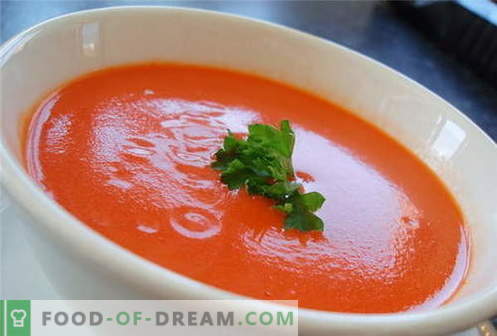 Zupa pomidorowa - najlepsze przepisy. Jak prawidłowo i gotować zupę pomidorową.