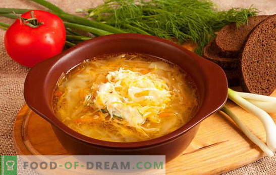 Cechy rosyjskiej zupy z kiszonej kapusty: przepisy kulinarne. Ile gospodyń - tyle opcji kapusta kiszona