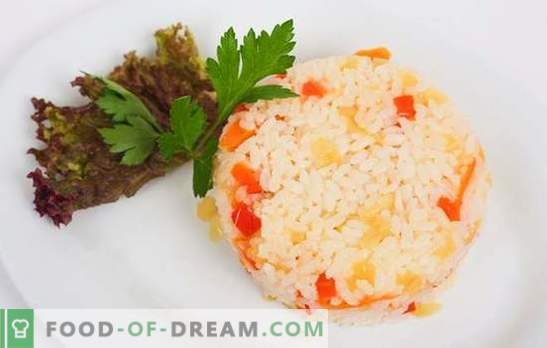 Ryż z marchewką i cebulą - przydatny dodatek. Przepisy ryżu z marchewką i cebulą w piekarniku, multicooker lub na piecu