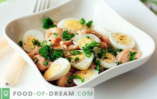 Sałatka z dorszem z jajkiem to szybka, smaczna, zdrowa przekąska. 10 najlepszych przepisów na sałatkę z dorsza z jajkiem