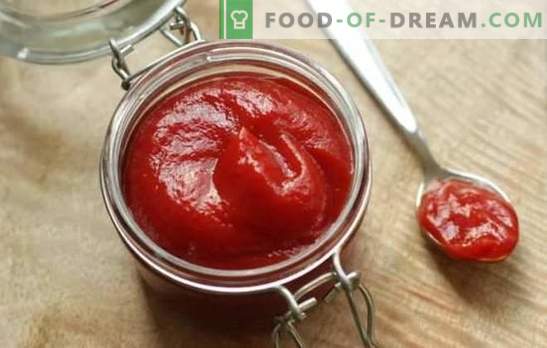 Ketchup z pastą pomidorową - szybkie sosy do wszelkich potraw. Przepisy na ketchup z pomidorów: tylko w domu jest lepiej!