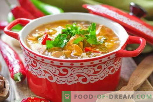 Zupa z kurczaka Kharcho - najlepsze przepisy. Jak prawidłowo i smacznie gotować zupę Kharcho z kurczaka.
