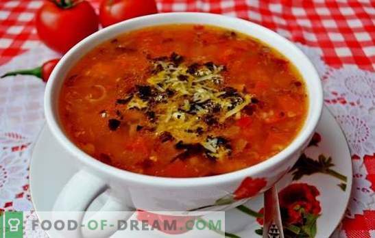 Zupa pomidorowa jest klasyczna. Światowe przepisy na gotowanie zup z pomidorami: smaczne, zdrowe, niezwykłe