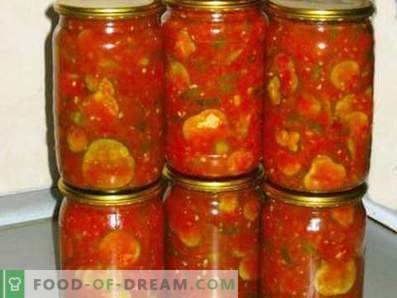 Ogórki w sosie pomidorowym na zimę