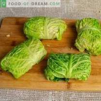 Steamed Vegetarian Cabbage Rolls z Savoy Cabbage